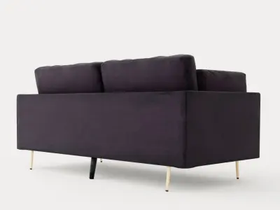 Bloom Velvet Sofa 3 Seater Low-poly 3D model