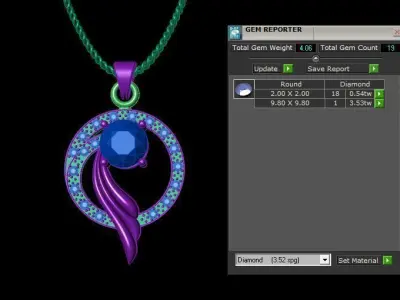 Pendent 3D print model