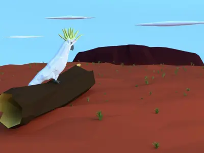 AUSTRALIAN NATIVE ANIMALS Low-poly 3D model