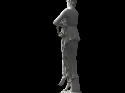 Statue - Roman Goddess - Flora 3D model