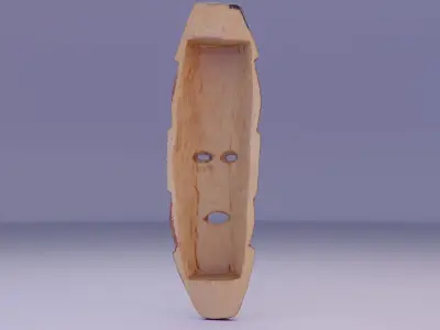 African Mask 07  Low-poly 3D model