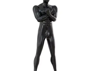 Abstract black mannequin 160 3D model