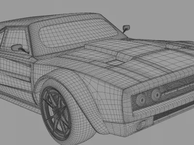 DODGE ICE CHARGER  Low-poly 3D model