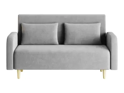 Contemporary Seats 2 Solid Color Sofa 3D model