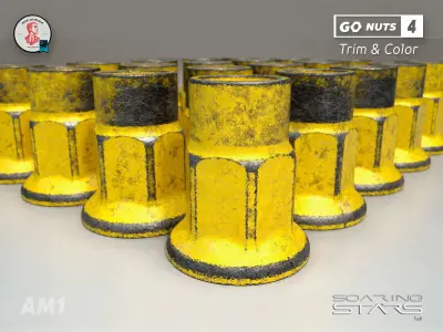 GoNuts 4 Trim and Color AM01 Car Wheel Lug Nut 3D model