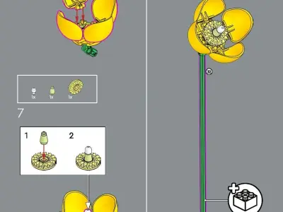 TwindBricks3D - 10313 Wildflower Bouquet 3D print model