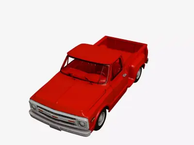 1970s Early Vintage Pickup 3D model 3D model