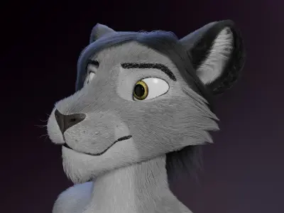 Apolo Anthro White Lion 3D model