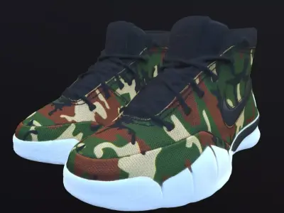 NIKE ZOOM KOBE 1 x UNDEFEATED COLLAB SHOES PBR Low-poly 3D model
