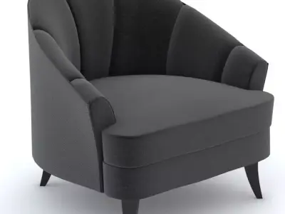 Bolier Modern Luxury Club Chair 92023 3D model