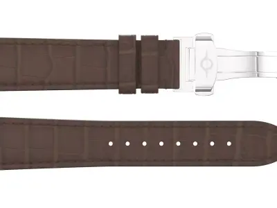 Strap watch Reptile brown PBR Low-poly 3D model
