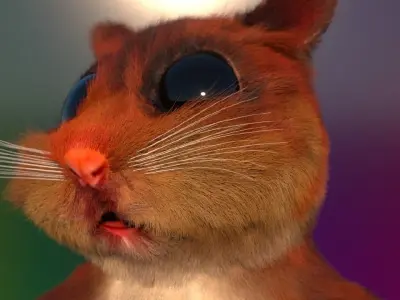 THE MIGHTY HAMSTER PROJECT Low-poly 3D model