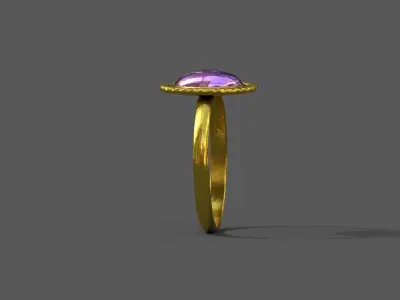 High-Quality 3D Ring Model Low-poly 3D model 18