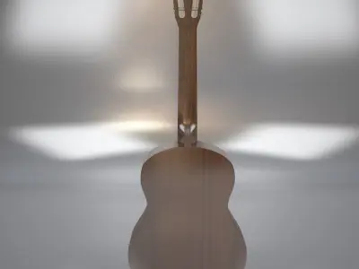 Classical guitar 3d model 3D model