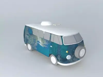 Post-Apocalyptic Ambulance Free 3D model