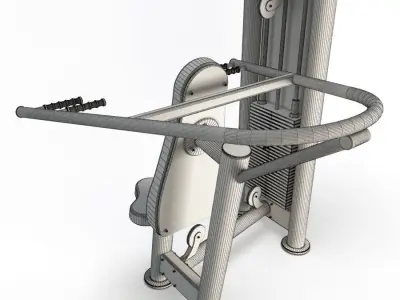 Gym Deltoid Press 3D model