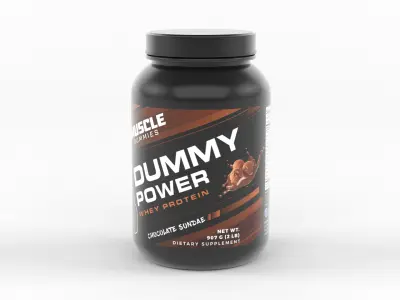 Protein Powder 3D model 49