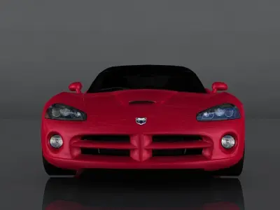 Dodge Viper SRT-10 Low-poly 3D model