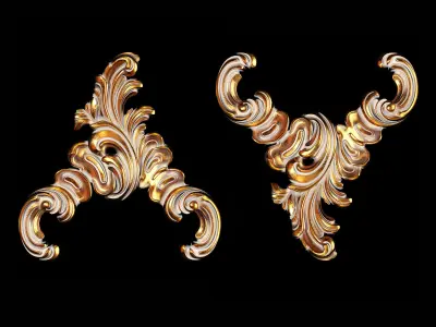 Classic carved 092 3D model