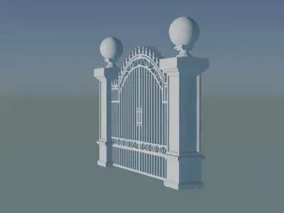 3D iron gate 3D print model purchase