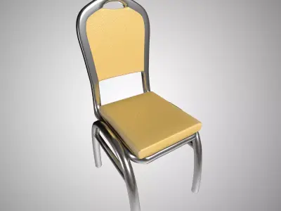 Cha Chaan Teng Chair Free low-poly 3D model
