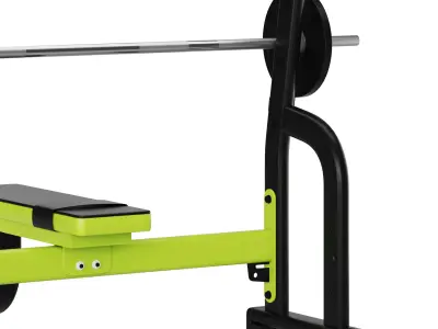 Sierra Olympic Flat Bench 3D model