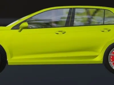 2021 VOLKSWAGEN GOLF  8 STYLE EDITION  3D model