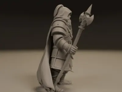 warrior 3D print model