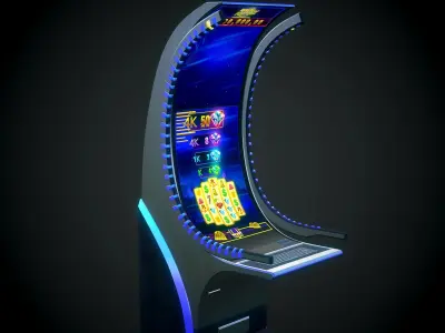 Slot Machine Cashino Games Low-poly 3D model