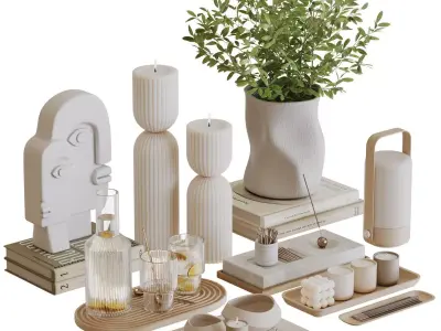Decorative Set-01 3D model