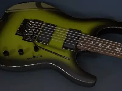 Kirk Hammett ESP KH-2 Green 3D model