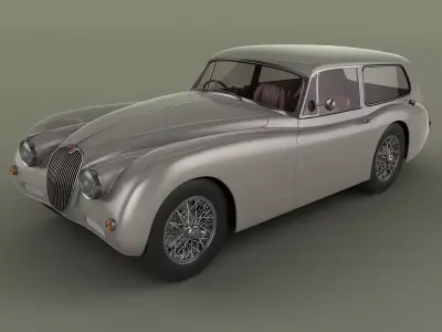 Jaguar XK150 Tow Car 3D model