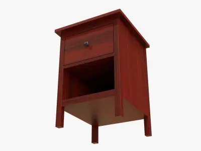 Bedside table 02 3D model