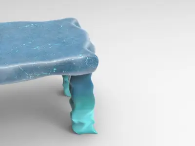 Laxy Side Table Low-poly 3D model