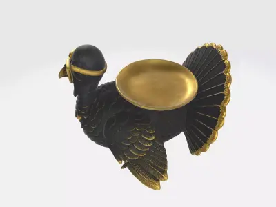 Cool Turkey Statue with Sunglasses Unique 3D Printed Decorative 3D print model