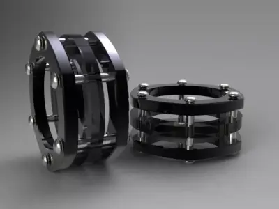 ring design No06 Low-poly 3D model