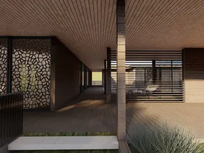 Casa Scene-villa-modern house 3D model