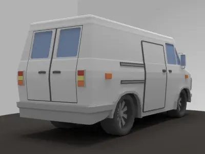 Low Poly Van Low-poly 3D model by artist286b