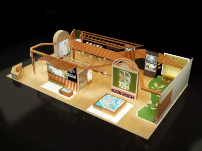 Booth Exhibition Stand a243a 3D model