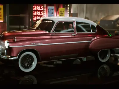 Classic Vehicles Bundle Driveable Functional Set of 8 Vehicles  Low-poly 3D model