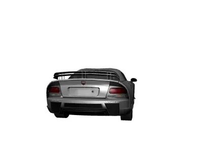 DODGE VIPER SRT 10 Upgraded Low-poly 3D model
