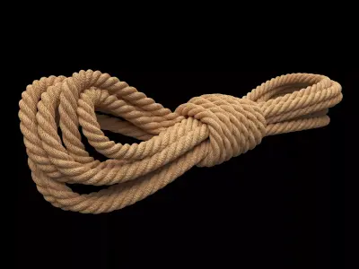 Photorealistic Rope 3D model