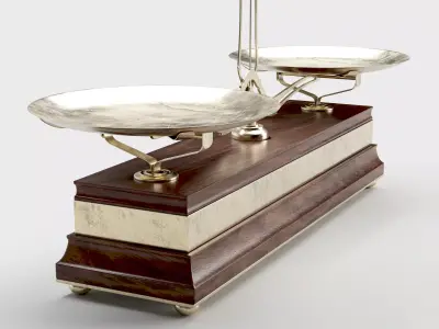 Vintage Balance Scale 3D model
