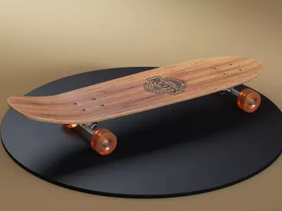 Skateboard wooden 3D model