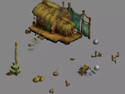 Game Kunlun Snow Mountain - House 62 3D model