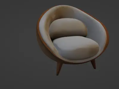 Modern Comfy Designer Chair 3D model