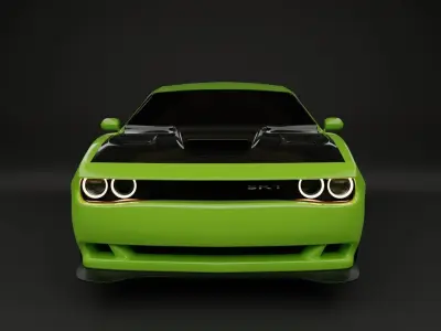 Dodge Challenger SRT Hellcat 3D Model 3D model