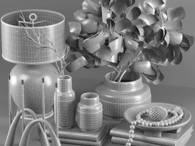 decorative set20 3D model purchase