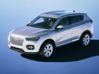 Haval H6 2021 Low-poly 3D model