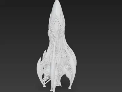 Biomechanical Seed Cosmic Evolution Vessel 3D model